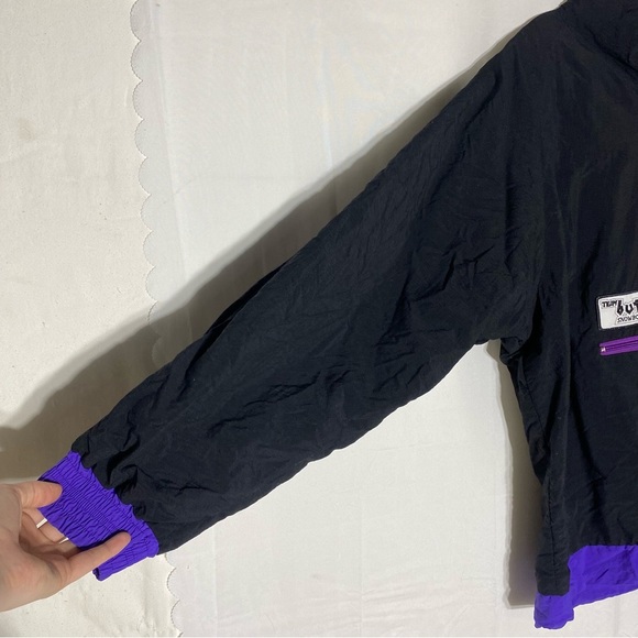Vintage Team Buttox Snowboard Stuff Black Purple Half Zip Pullover Jacket M - Picture 11 of 15